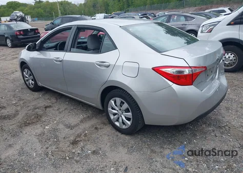 2014 Toyota Corolla Le из США, поврежденный, VIN 5YFBURHE7EP160925
